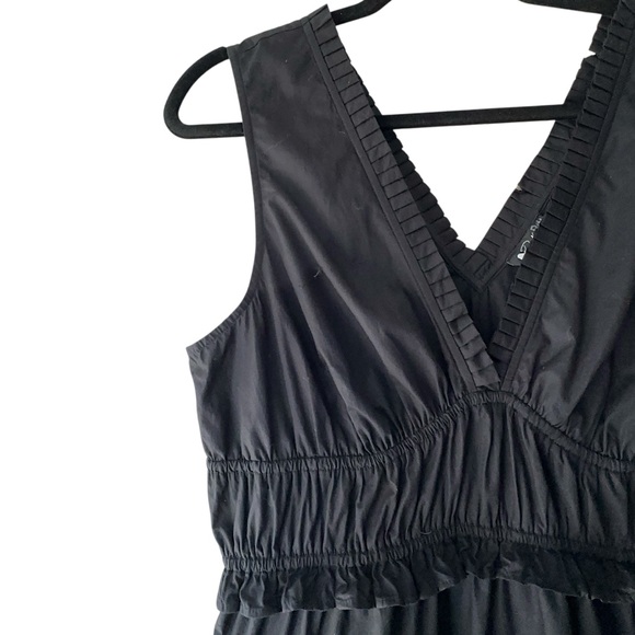 RAILS | NWOT TALULAH BLACK SLEEVELESS TIERED DRESS RUCHED | LARGE - Picture 5 of 13